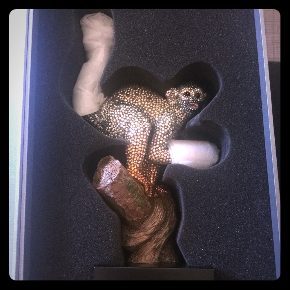 Brand New Swarovski Monkey Decor